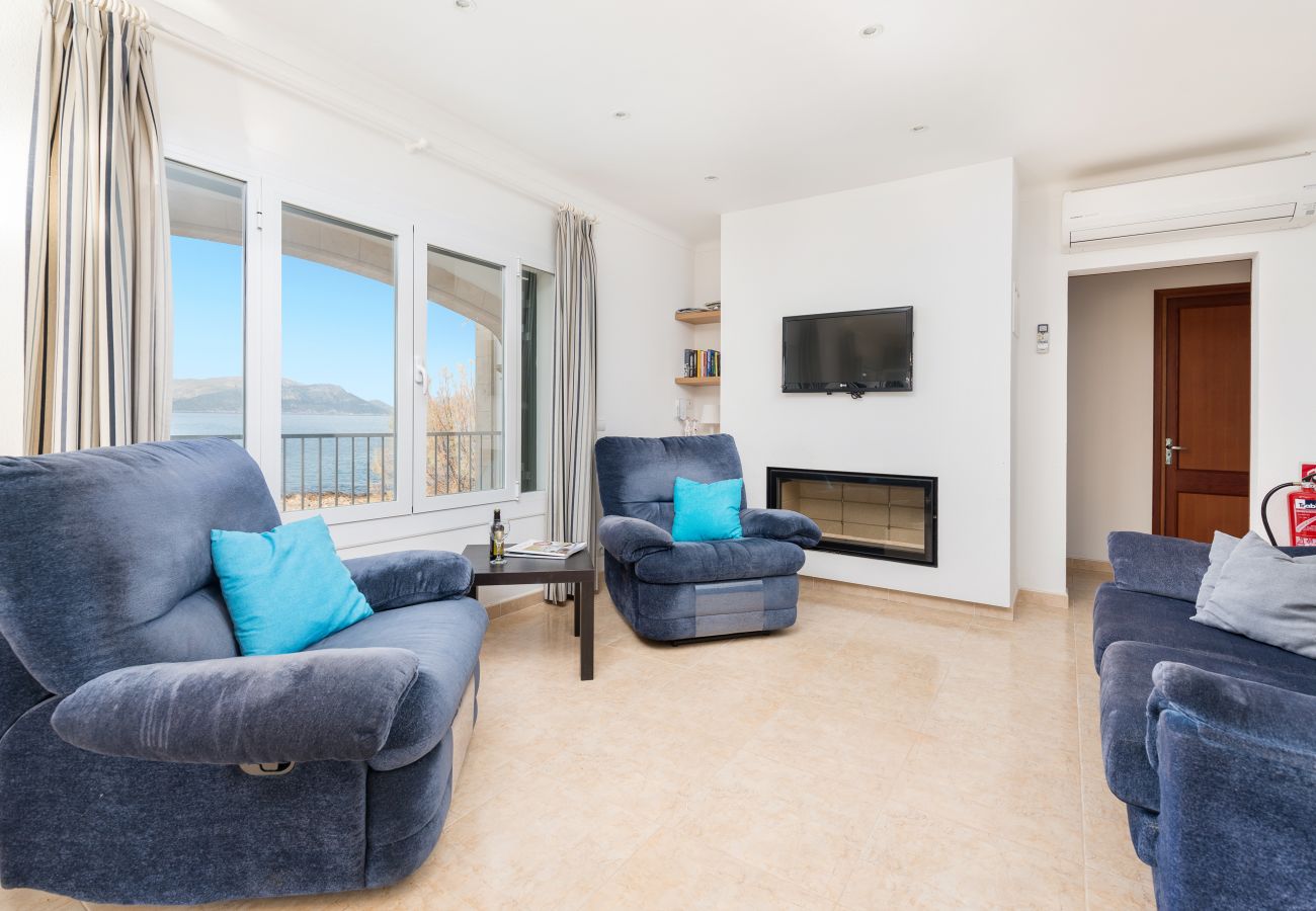 Villa in Alcudia - Sunset Villa Nixe - Terrace with open view to the Bay of Pollença and Cap Formentor
